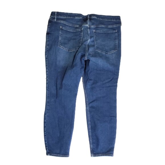 Old Navy Rockstar Super Skinny Jeans Womens 22 Stretch Mid Rise Blue Denim - Picture 4 of 9